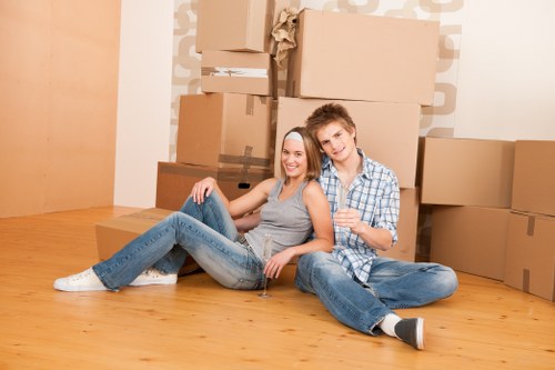 Removal van service operating in Stanmore residential area