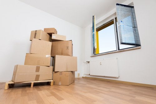 Packing boxes and household items for a Stanmore home move