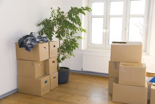Local office move team handling workplace furniture in Stanmore