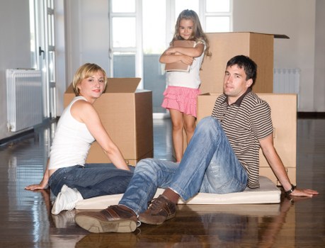 Loading furniture and boxes for a Stanmore man and van move